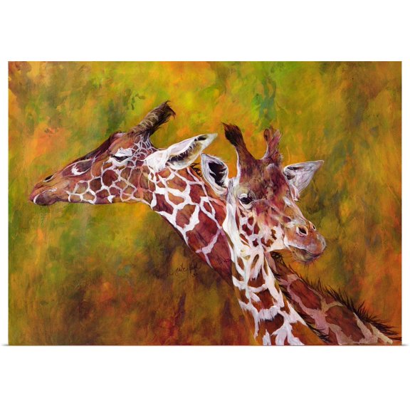 Great BIG Canvas | Rolled Odile Kidd Poster Print entitled Giraffe, 1997