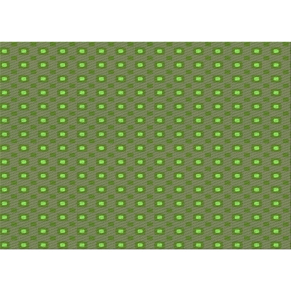 Ahgly Company Indoor Rectangle Patterned Fern Green Area Rugs, 6' x 9'