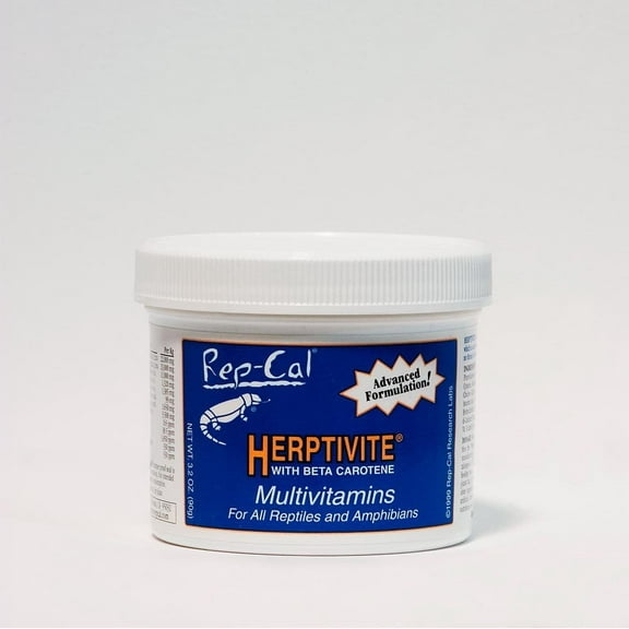Rep Cal Herptivite Multivitamin Supplements for Reptiles 3.3 oz