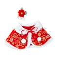 thumbnail image 3 of Capa de año Nuevo para muñecas con accesorio para el cabello, accesorios para fotos, ropa en miniatura, chal frontal abierto para regalos de año Nuevo rojo, 3 of 8