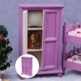 thumbnail image 1 of Púrpura 1:12 Niñas Armario de Armario Casa de Accesorios Muebles de dormitorio pequeña sala Juguetes para Muñeca CUTICAT mostrador, 1 of 8