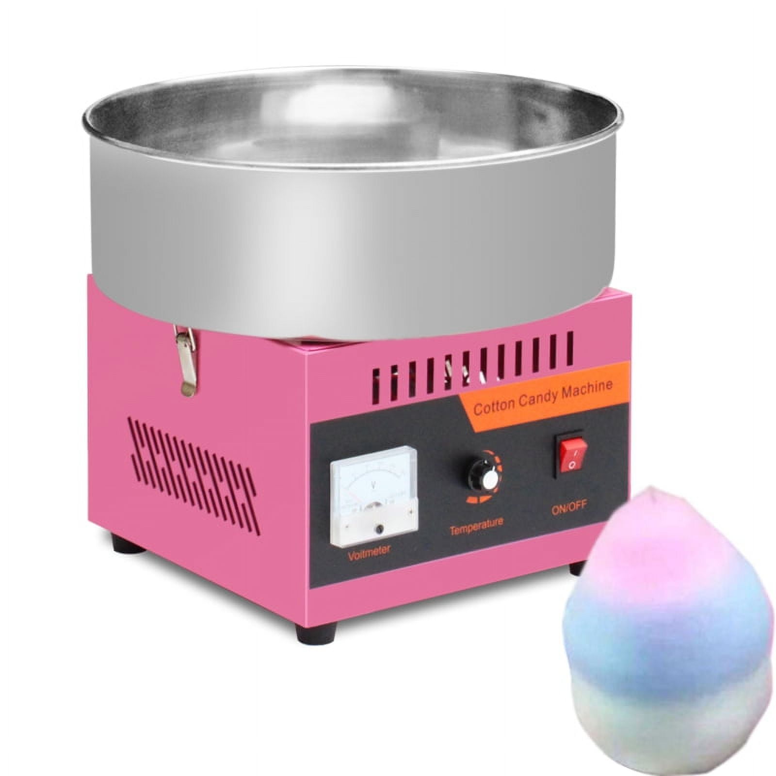 Commercial Cotton Candy Machine  110V  1000W Electric Cotton Candy Floss Maker with Stainless Steel Bowl  Candy Floss Machine for Kids  Pink