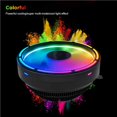 thumbnail image 4 of COOLMOON RGB CPU Cooler LED Colorful for Ultra Silent Computer CPU Heat Sink Cooling Fan DC 12V 3P Connector, 4 of 8