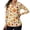 Autumn Pumpkin Leaf, variant on Jeiento Long Sleeve Women's Golf Shirts, Ghost Bat Pumpkin Halloween Tops, V Neck Moisture Wicking Quick Dry Lightweight Top for Halloween Outdoor Sports, Golf and Workout