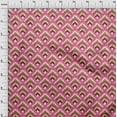 thumbnail image 3 of oneOone Cotton Silk Fabric Argyle Style Ikat Print Fabric BTY 42 Inch Wide, 3 of 4