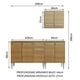 thumbnail image 5 of Cocina Integral Completa Madesa Emilly Free 169cm Marrón, 5 of 7