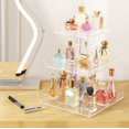 thumbnail image 4 of Organizador de perfumes NIUBEE, bandeja rectangular de resina transparente de 3 niveles, 4 of 8