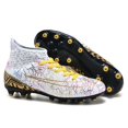 thumbnail image 3 of Botas de fútbol profesionales para hombre, zapatos de fútbol con pinchos largos, transpirables, hasta el tobillo, ultraligeros, envío directo, 3 of 5