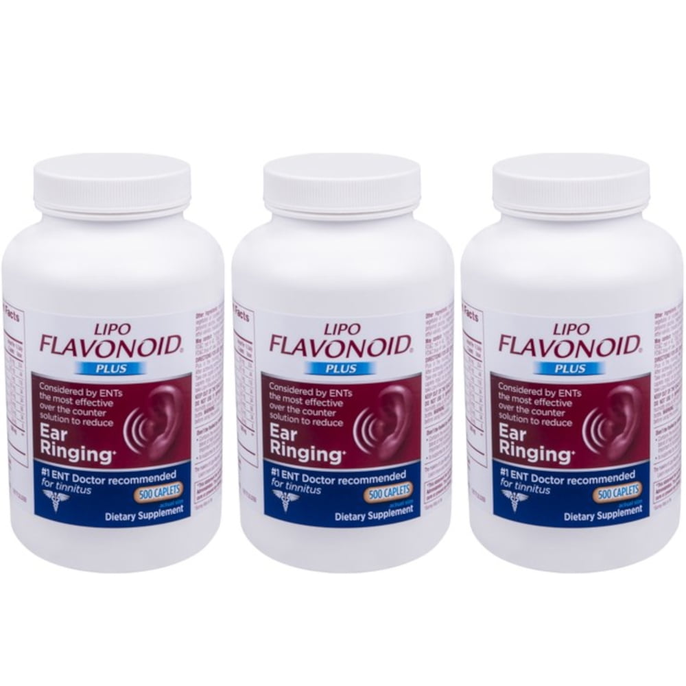 3 Pack Lipo flavonoid plus 500 Caplets Each