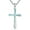 turquoise cross, variant on Cross Necklace 925 Sterling Silver Turquoise Cross Pendant Turquoise Jewelry Gift for Women Men