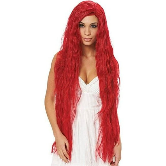 Costume Culture by Franco 21066-70 Fantasy Maiden Wig, Hot Red