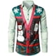 thumbnail image 1 of Camiseta navideña, camisa de manga larga con botones, árbol de Navidad, patrón HD, suave y cómoda, nueva camiseta musculosa para hombre, XS-6XL, 2023, 1 of 4