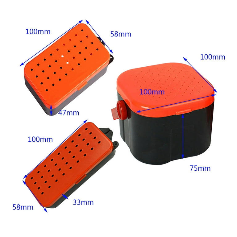 SIEYIO Portable Breathable Fishing Live Baits Container Holder Box