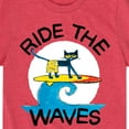 thumbnail image 3 of Pete The Cat - Ride The Waves - Toddler And Youth Short Sleeve Graphic T-Shirt, 3 of 6