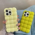 thumbnail image 5 of Cute Stylish Bread Chocolate Block 3D Glossy Protective TPU Case with Fashionable Designs for Women Girls Compatible with iPhone Case (Purple,iPhone 13 Pro), 5 of 7