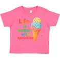thumbnail image 3 of Inktastic Life is Better with Sprinkles Ice Cream Boys or Girls Toddler T-Shirt, 3 of 5