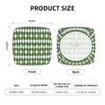 thumbnail image 5 of Haiem Light Green Squares Printed Square Couch Cushion Covers, Floral Sofa Cushion Covers Replacement, Stretch Couch Covers for Couch-16.9in, 5 of 8