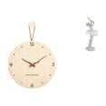 thumbnail image 1 of Reloj de pared,Reloj de pared decorativo para sala de estar,silencioso,Figura de escritorio,Estatua de bailarina de ballet,adorno de escritorio,decoración del hogar,Estatua de bailarina, 1 of 8