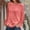 Watermelon Red, variant on AXXD Womens Oversized Tee Shirts Blue Basic Summer 2024 Trendy Pullove Solid Long Sleeve Casual Shirt Blouse Tops