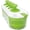 3 Qt (Pack of 4), variant on Salad Spinner- Wash, Spin & Dry Salad Greens, Fruits & Vegetables, 3qt, CTG-00-SSAS