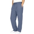 thumbnail image 2 of YTCAMLO Boys and Girls Beach Pants Classic Pull on Relaxed Fit Summer Pants with Pockets Lightweight Breathable Cotton Trousers, Navy 4-5 Years, 2 of 9