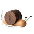 thumbnail image 3 of Walnut Wood Snail Stress Relief Coasters - Creative Funny Cool Coasters for Adults, Unique Decorative Drink Mats for Home Bar Office Tabletop, 4.92*2.95in, Coffee, 3 of 7