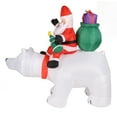 thumbnail image 3 of Inflatable Christmas Decorations, Santa And  Bear, With Built In LED Light, For Indoor Or Outdoor Use, 3 of 8