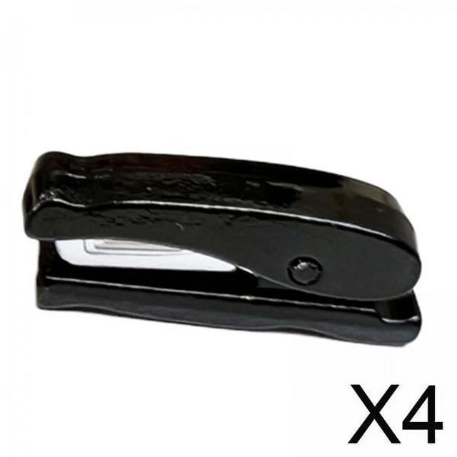 4x1/12 Dollhouse Stapler Paisaje Suministros Muebles Lindos Para Dormitorio Adornos Negro