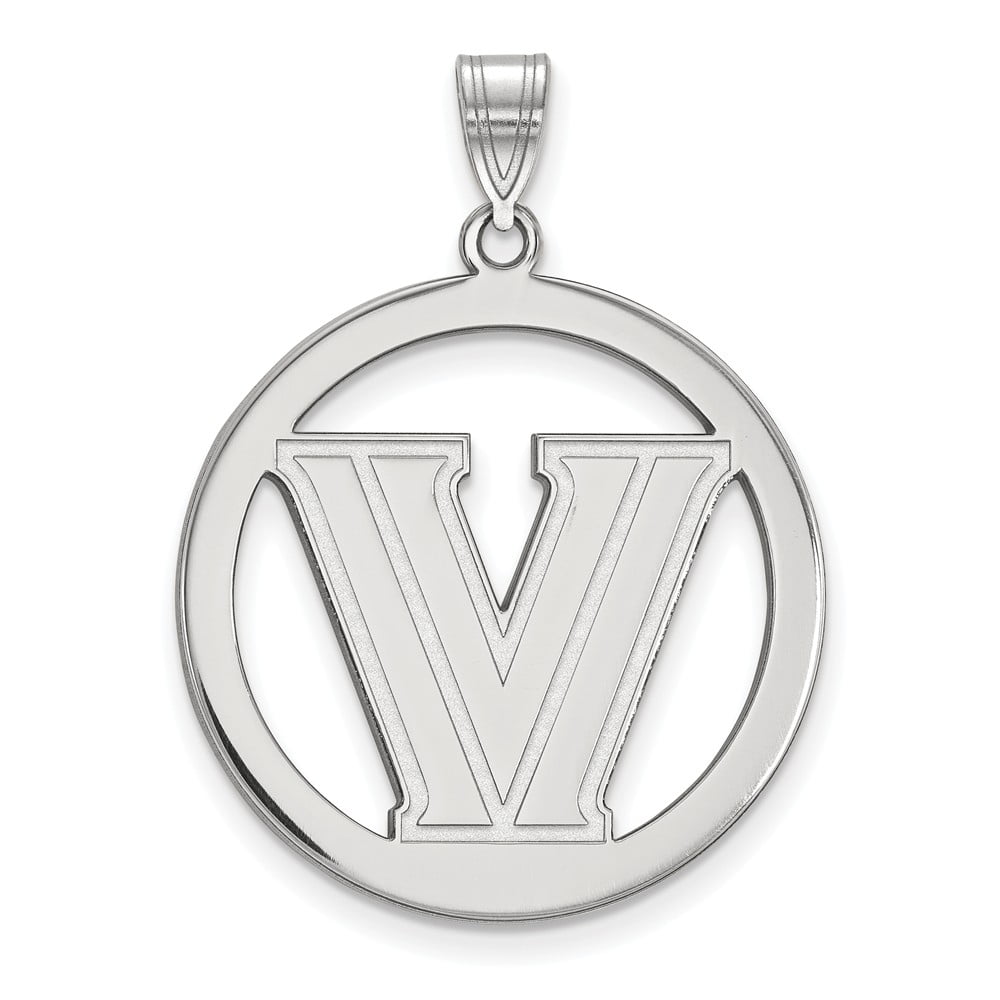 Collegiate Villanova University Sterling Silver LogoArt Villanova University Large Enamel Pendant 