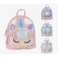 thumbnail image 2 of Mochila De Lentejuelas Unicornio Para Niñas Bolsa Kinder Con Pelusa Modelo Rosa, 2 of 4
