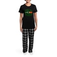thumbnail image 4 of CafePress - Kiss Me Im Irish Women's Dark Pajamas - Women's Short Sleeve Print T-Shirt and Pants Dark Cotton Pajama Set, 4 of 7