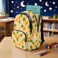 thumbnail image 3 of DISNIMO Pineapple Flower Print Large Capacity School Backpack, Multi Compartments Bookbag with Side Mesh Pockets for Elementary & Middle School Students Daily Use Travel, 3 of 7