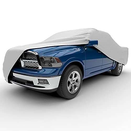 Budge Rain Barrier Truck Cover Fits Long Bed Standard Cab Pickups up to 228 inches, TRB-4 - (Polypropylene with Waterproof Film, Gray)