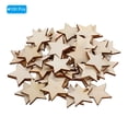 thumbnail image 3 of Estrellas de madera de 30 mm, paquete de 100 recortes de madera en blanco, 3 of 5