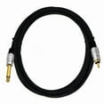 thumbnail image 2 of Audio Cable 6.35mm 1/4 TS Mono Male to RCA Phono Speaker Mixer Audio AUX Adapter Cord Connector, 2 of 9
