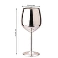 thumbnail image 3 of Cateissary Copa de vino de acero inoxidable de 500ml, vaso de una sola capa para bebidas, copa de cóctel de champán, doméstico para Type2 NO2, 3 of 6