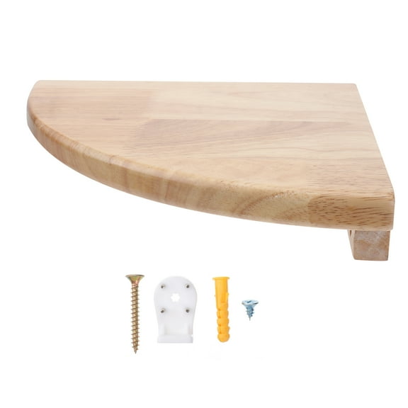 WORGEOUS Corner Wood Shelves Oak White 1Set Kitchen