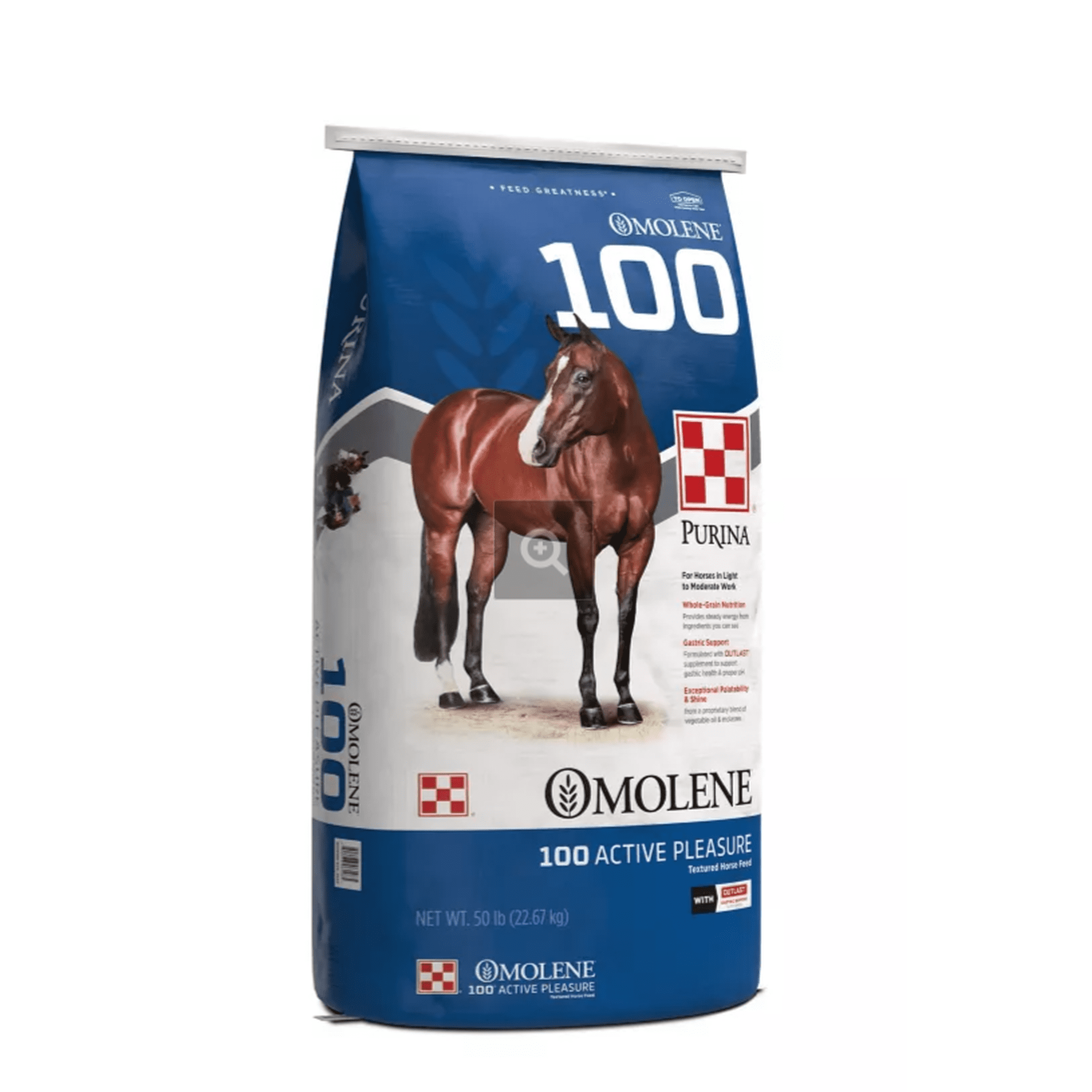 Omolene #100 Active Pleasure Work Horse Feed, 50 lb. Bag