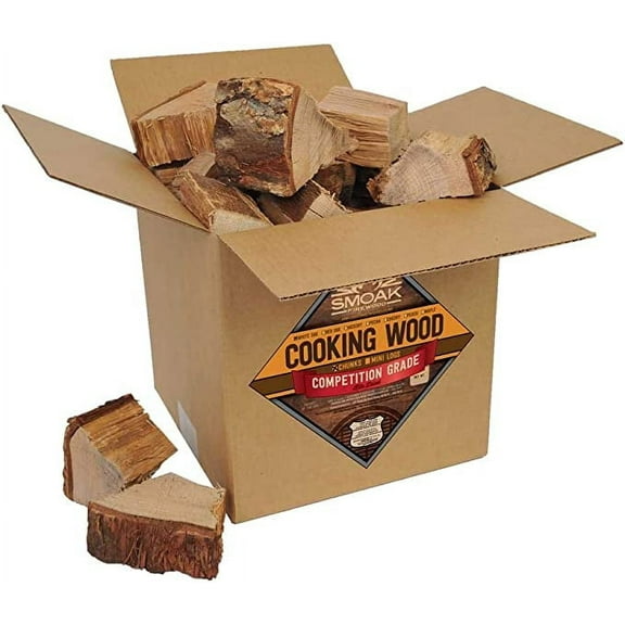 Smoak Firewood’s Cooking Wood Chunks (Competition Grade) USDA Certified for Smoking, Grilling or Barbequing (White oak, 8-10lbs 729 Cubic in.)