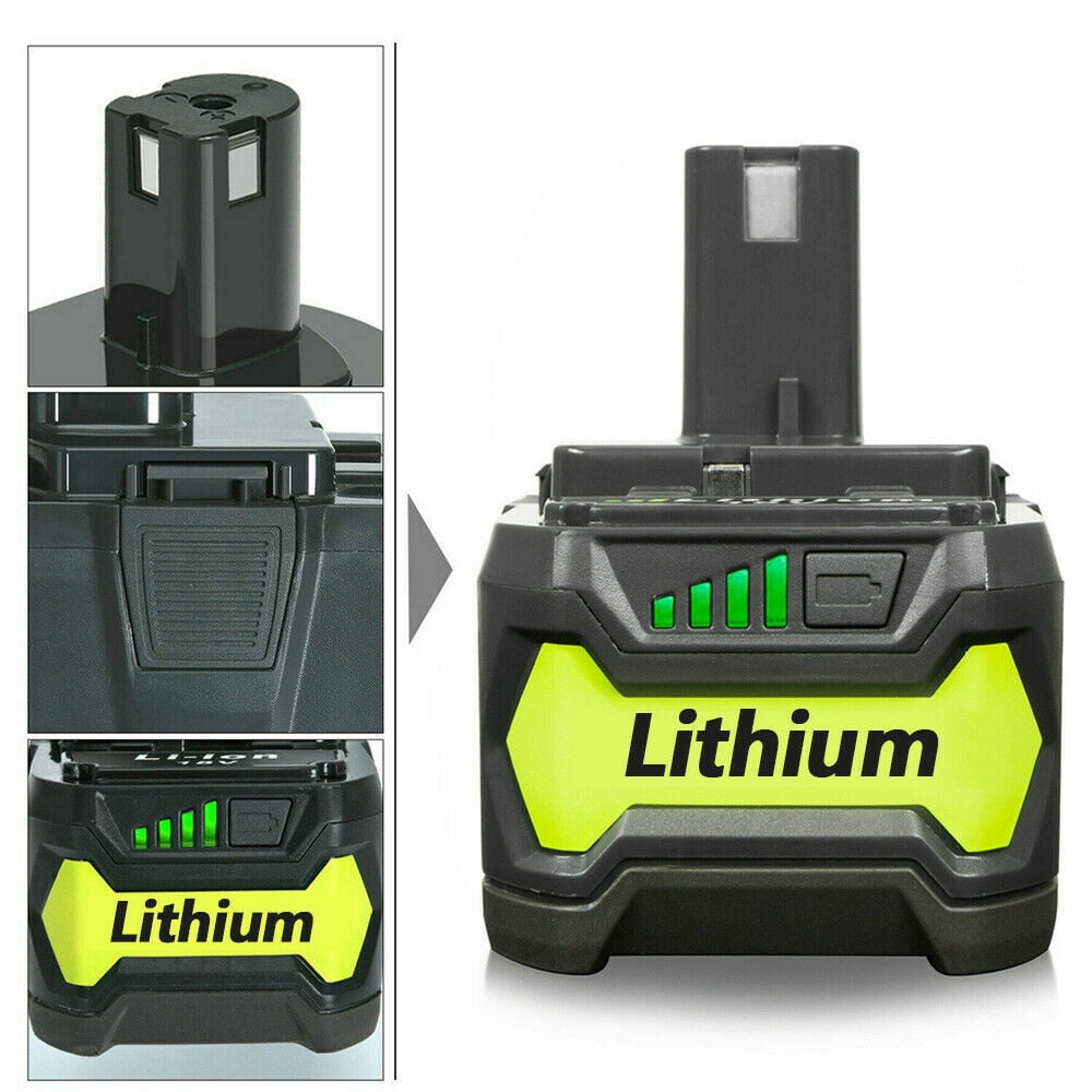8.0Ah 18V P108 Battery for Ryobi 18V Lithium Battery P102 P103 P105 P107 P108 P109 Ryobi ONE+ Cordless Tool P104 P190 RB18L50 RB18L40