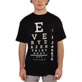 thumbnail image 1 of Everydaze My Birthday Mens Eye Chart Graphic T-Shirt, Black, Large, 1 of 4