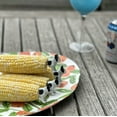 thumbnail image 5 of Outset Frenchie Corn Holders, Set of 4 Pairs, 1” x 2.25” x 1.75” French Bulldog Corn on the Cob Handles, 5 of 7