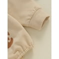thumbnail image 4 of Newborn Baby Boys Girls Coming Home Outfits I'm New Here Sweatshirt Romper Long Sleeve Bubble Bodysuit Infant Cute Fall Clothes, 4 of 7