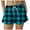 Sky Blue, variant on GEWSEY Womens Plaid Shorts Casual Elastic Waist Checkered Shorts Women Trendy with Pockets (Black, 3XL)
