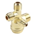 thumbnail image 4 of 14 16mm Air Compressor 4-Port Brass Male Threaded Check Valve Connector Tool, 4 of 5