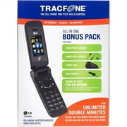 TracFone LG 420 Prepaid Camera Phone Bundle with Double Minutes for Life
