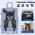 thumbnail image 4 of Electric Wheelchairs For Adults, Adult Foldable Intelligent Electric Wheelchair: Long Travel Range with 360° Maneuverability Control Joystick for Maximum Convenience, Rolling Walkers For Seniors, 4 of 8