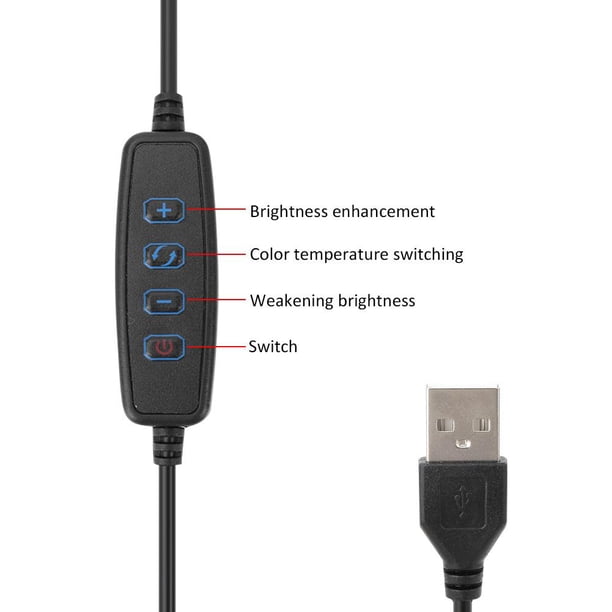 Kit de luz de Anillo Ecomeon 6 Pulgadas 2900-5600K Luz de Anillo LED 3 Colores con 1/4 Tornillo y Soporte para trípode
