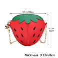 thumbnail image 2 of Cute Strawberry Crossbody Bags Simple Coin Bag Lovely Strawberry Shaped Shoulder Bag, 2 of 7