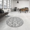 thumbnail image 3 of Ahgly Company Indoor Rectangle Contemporary Gray Trellis Area Rugs, 2' x 4', 3 of 6